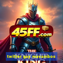 twitter gay mavambos